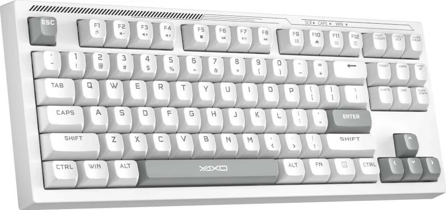 Tastierë Yaxo Zuni, RGB, 87 taste, Alpine White