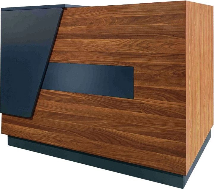 Banak pritjeje profesional Oscar, ngjyrë arre-antracit, 140x65x110cm