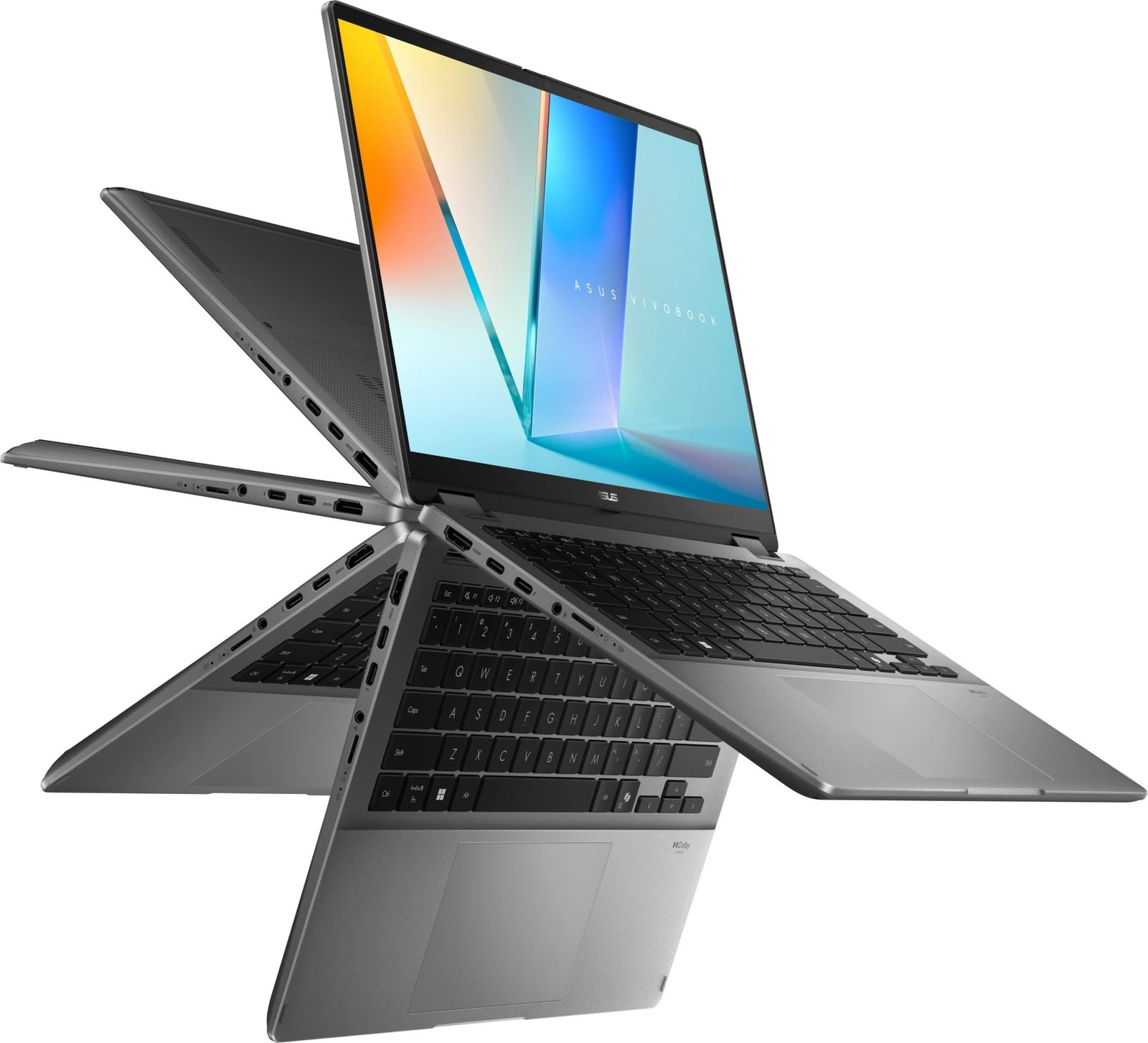 Laptop ASUS Vivobook 14 Flip 90NB14Y1-M004V0, Intel Core Ultra 7, 16 GB, 1 TB, Matte Gray