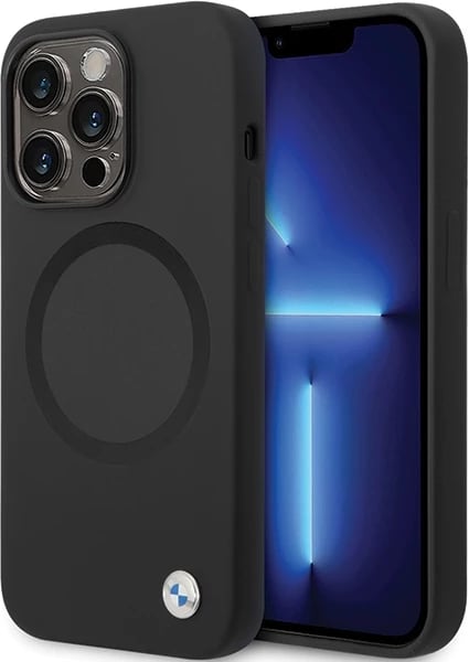 Mbështjellës BMW BMHMP14LSILBK2 për iPhone 14 Pro, MagSafe, i zi