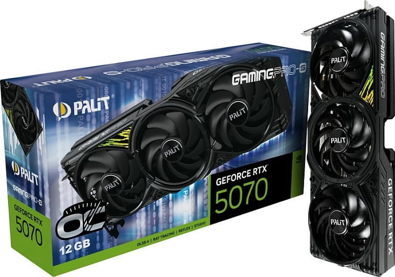 Kartelë grafike Palit RTX5070 Ti GamingPro-S OC 16GB GDDR7, multi