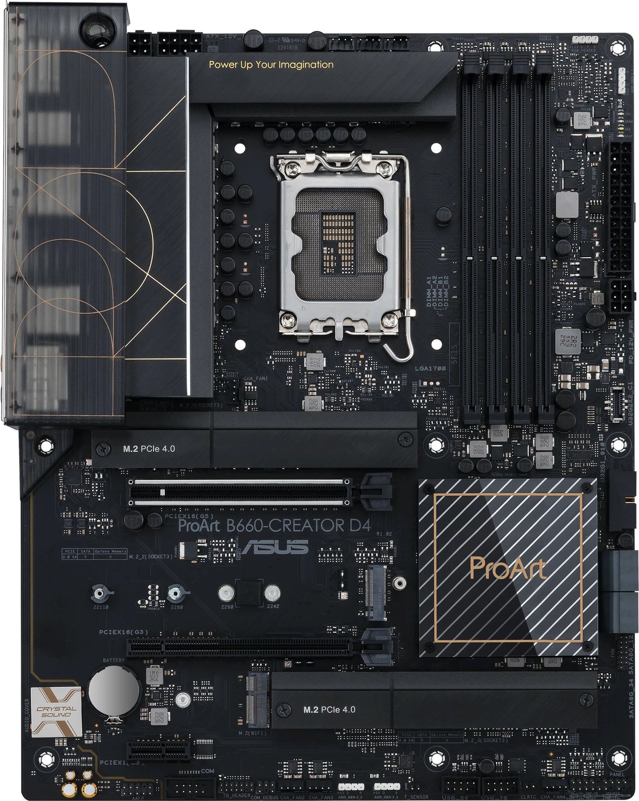 Pllakë amë ASUS PROART B660-CREATOR D4, LGA 1700, DDR4, ATX, e zezë