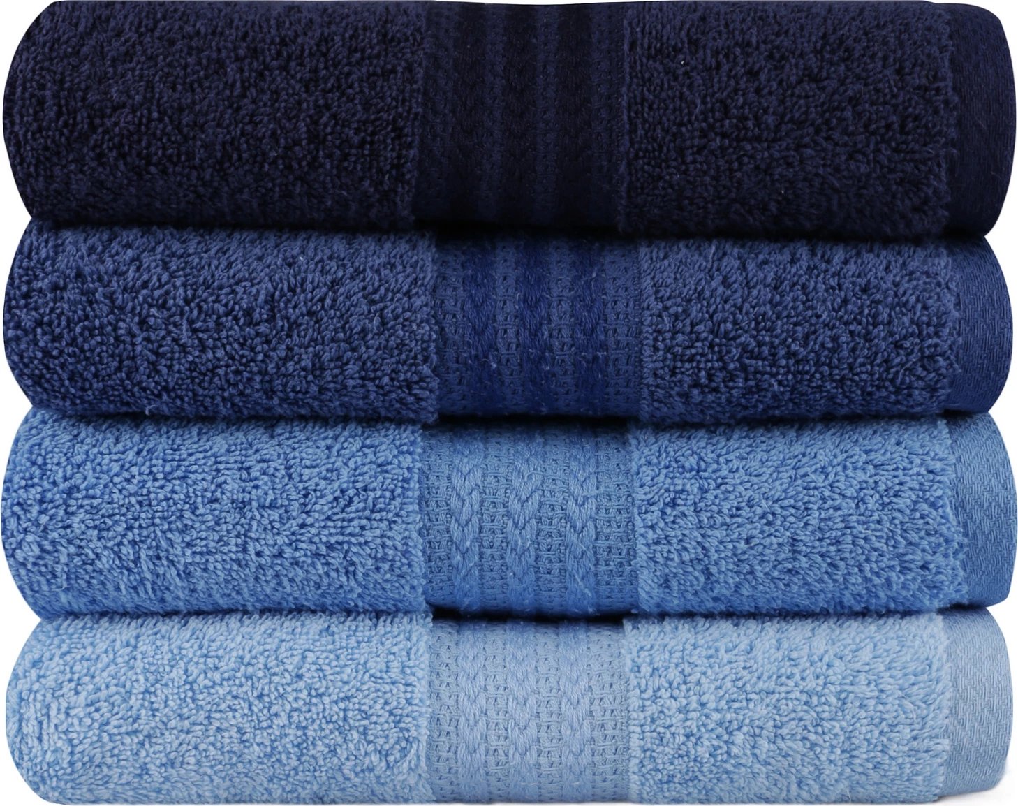 Set peshqirësh duarsh (4 copë), Mijölnir, ngjyrë ylberi - blu