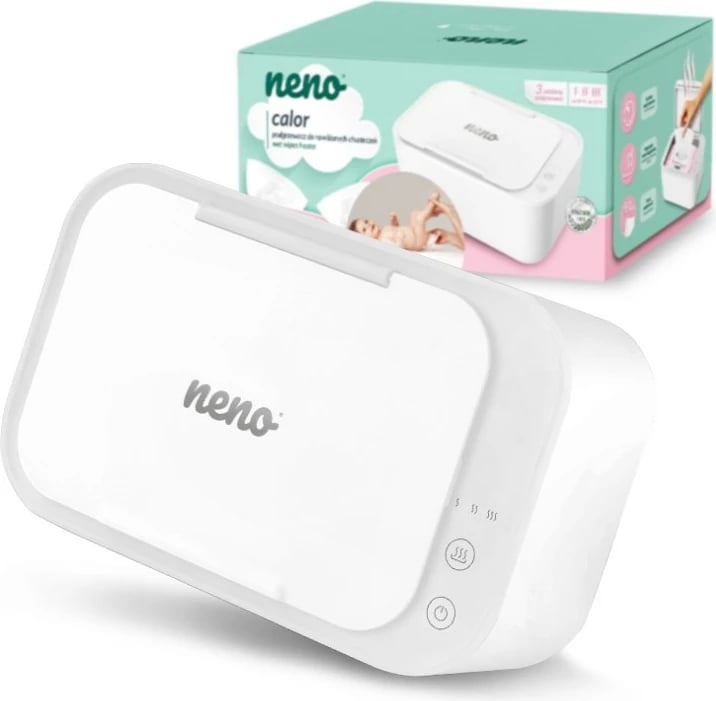 Ngrohës pecetash të lagura neno CALOR, me ekran LED, i bardhë