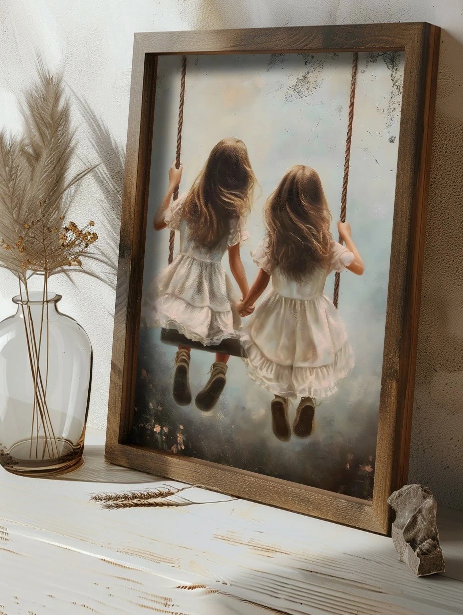 Pikturë dekorative me kornizë, MDF, shumëngjyrëshe, Wallity, GE238-L