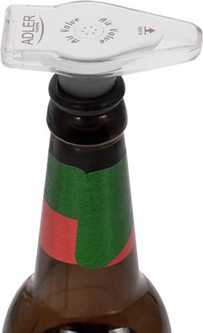 Set pompë vakumi ushqimi, Adler AD 4514, automatike, AC/6xAA, 8 L/min, 10 qese + 3 kapakë + tapë shishe, e bardhë