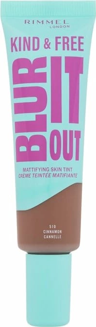 Fondatinë për femra Rimmel London Kind & Free Blur It Out Mattifying Skin Tint 510 Cinnamon, 30ml
