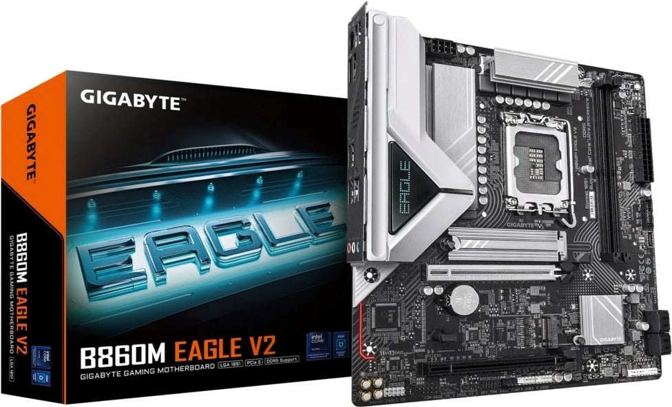 Pllakë amë Gigabyte B860M EAGLE V2, LGA1851, DDR5, micro ATX