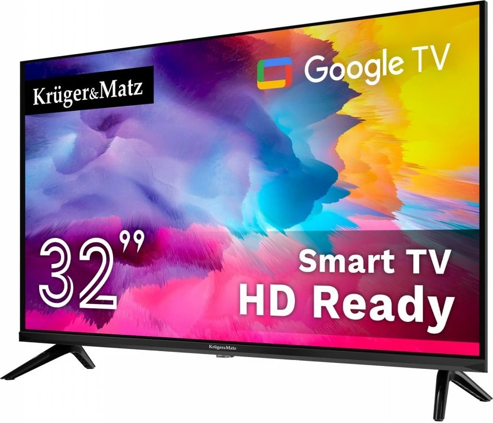 Televizor Smart Kruger & Matz KM0232-SA, 32", Google TV, HD Ready, LED