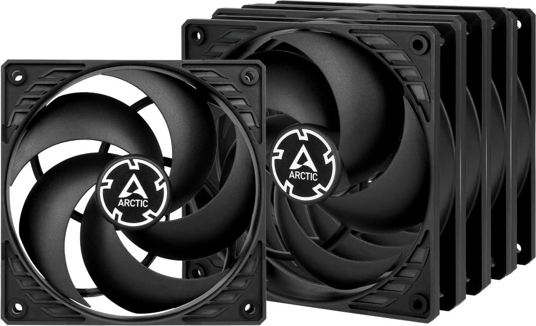 Ventilator kase ARCTIC P12 Max 120mm PWM, 5 copë, e zezë