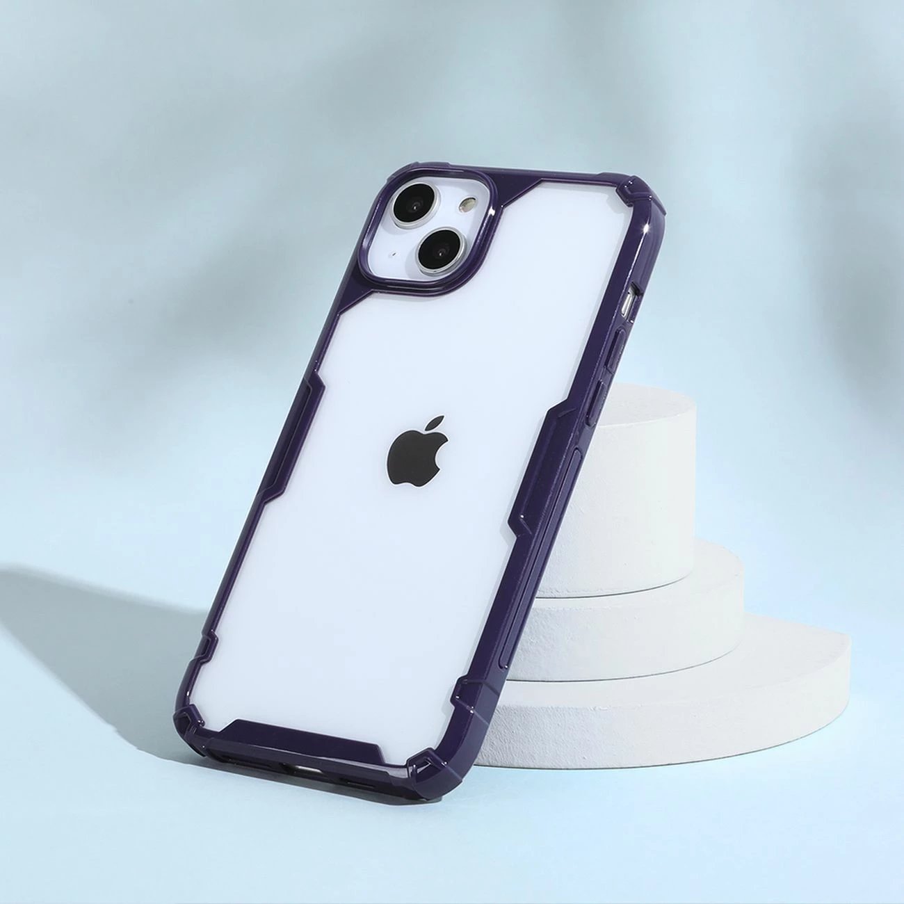 Mbështjellës Nillkin Nature Pro për iPhone 14, transparent/blu