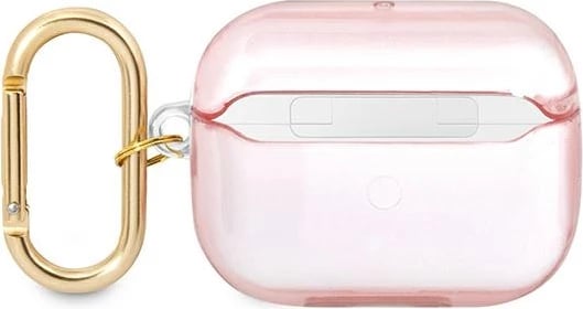Mbështjellës Guess GUAPHHTSP për AirPods Pro, Strap Collection, rozë