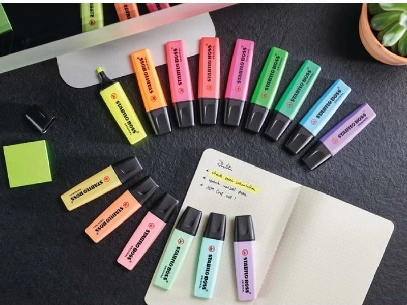 Theksues teksti, Stabilo BOSS Original 70/54, 5 mm, bojë me bazë uji, portokalli