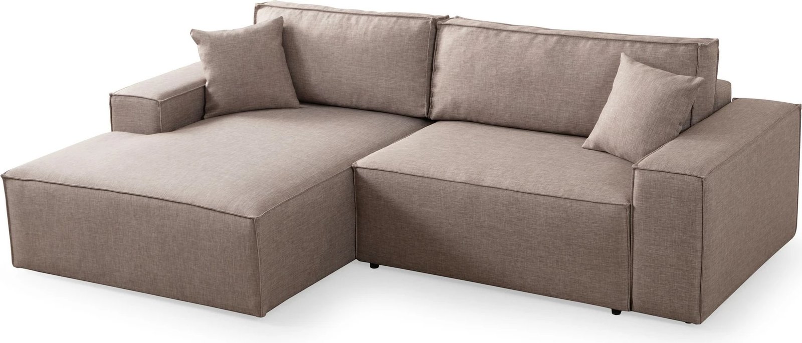 Kënd-sofë krevati Atelier del Sofa, Pırlo kënd majtas, kafe