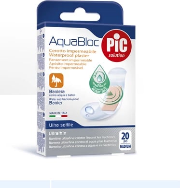 Plastera waterproof PIC Solution Aquabloc medium 20 copë uniseks