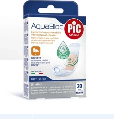 Plastera waterproof PIC Solution Aquabloc medium 20 copë uniseks