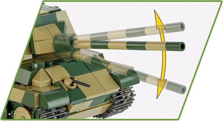 Set ndërtimi Cobi Klocki Panzerjäger Tiger Ausf. B Jagdtiger, 528 pjesë, kamuflazh