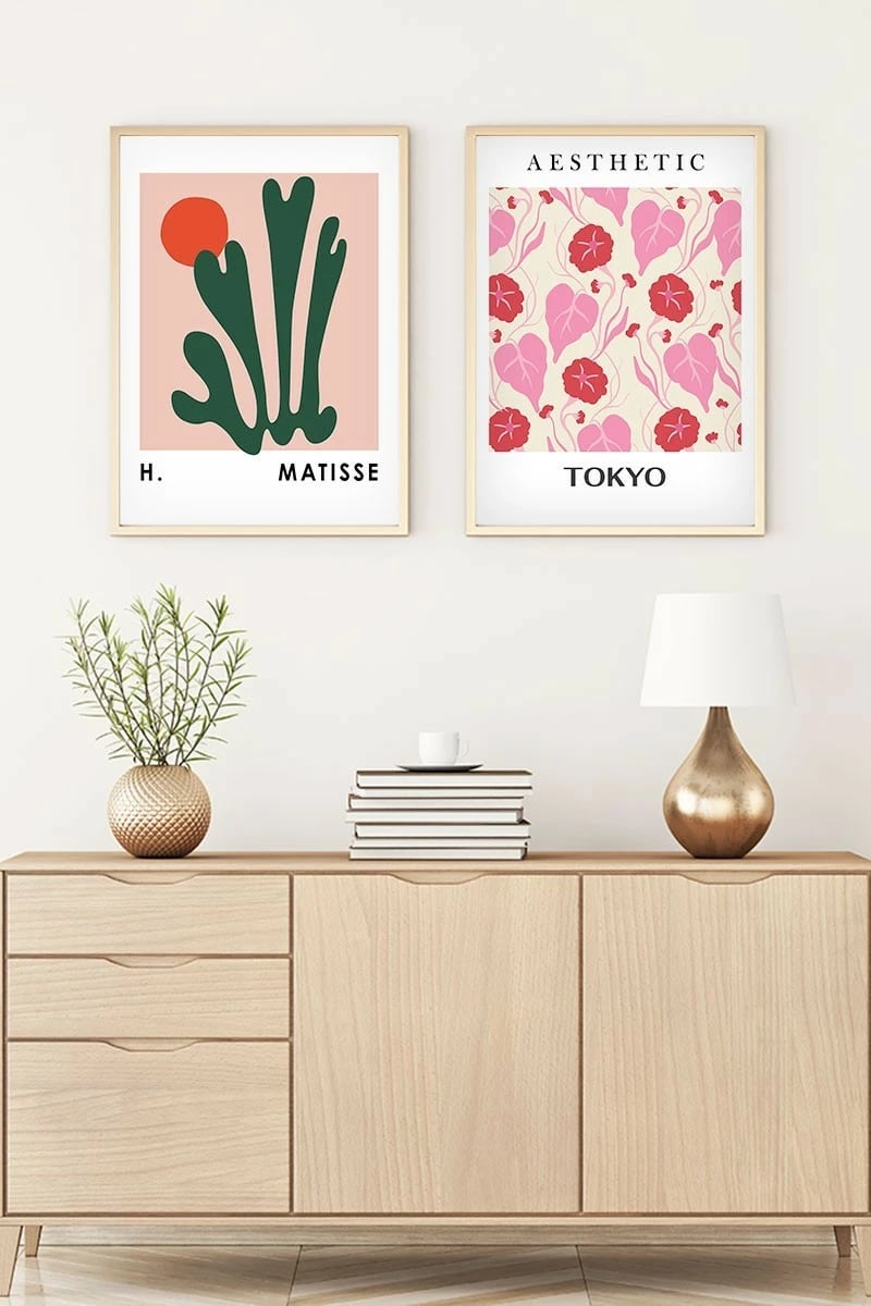 Pikturë dekorative me kornizë MDF (2 copë), Wallity, Huhu166, 70x50