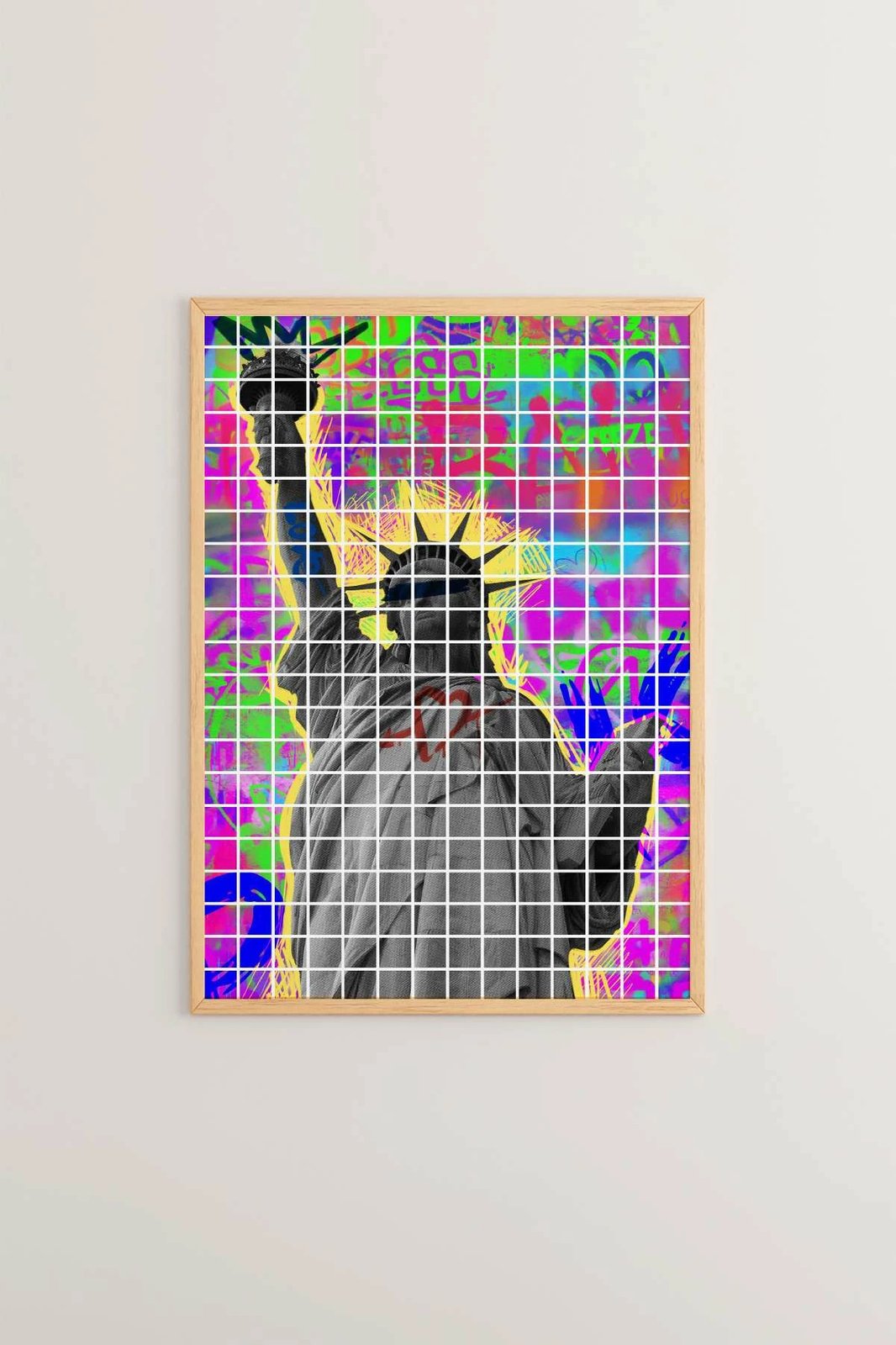 Pikturë dekorative me kornizë, Wallity, Popkare6, shumëngjyrëshe, 33x48cm