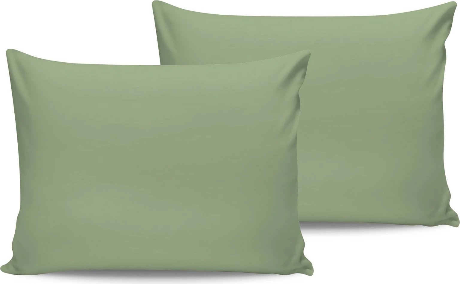 Set këllëfësh jastëku (2 copë), ngjyrë jeshile e çelët, L'Essentiel Linge de Maison