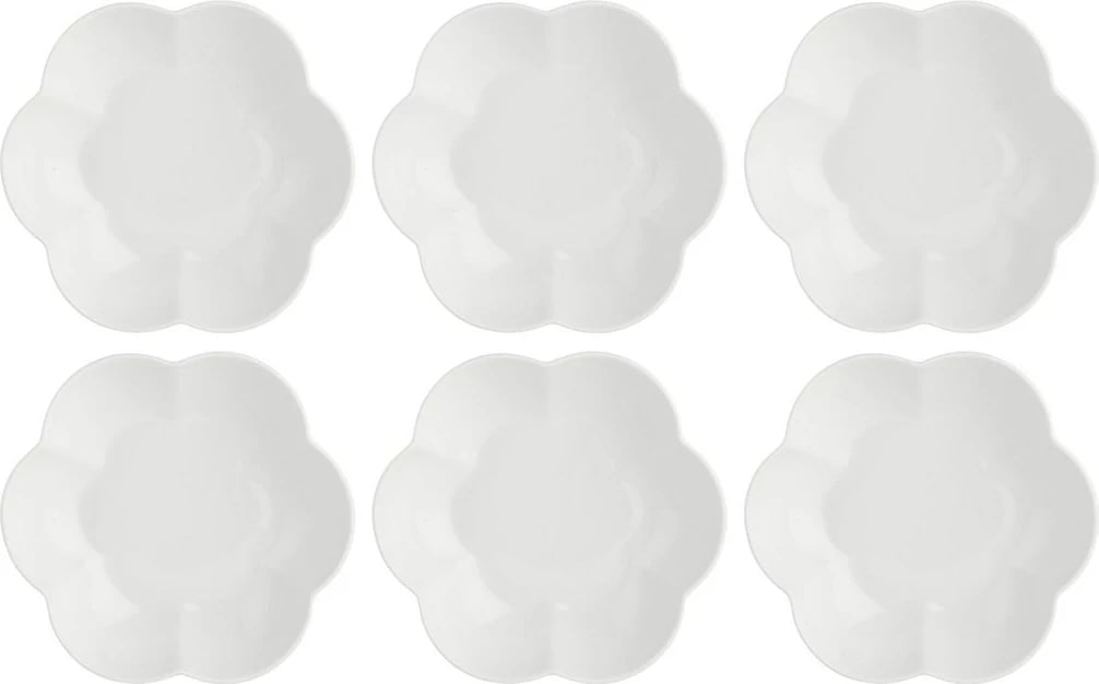 Set pjatash LA PORCELLANA BIANCA Villadeifiori, 20 cm, të bardha, 6 copë