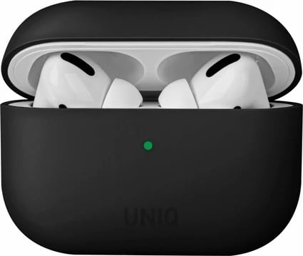 Mbështjellës UNIQ Lino për AirPods Pro, silikon, i zi