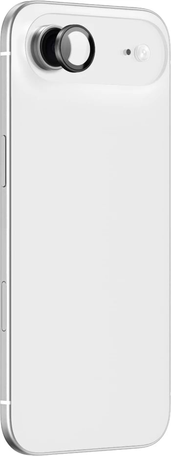 Mbrojtës xhami për kamerë AmazingThing Lens Glass për iPhone 17 Air, kornizë alumini e zezë