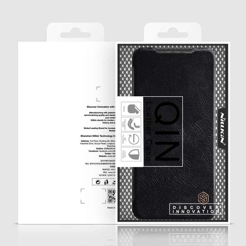 Mbështjellës Nillkin Qin Case për Xiaomi Redmi Note 11T 5G / Note 11S 5G / Note 11 5G (China) / Poco M4 Pro 5G, kafe
