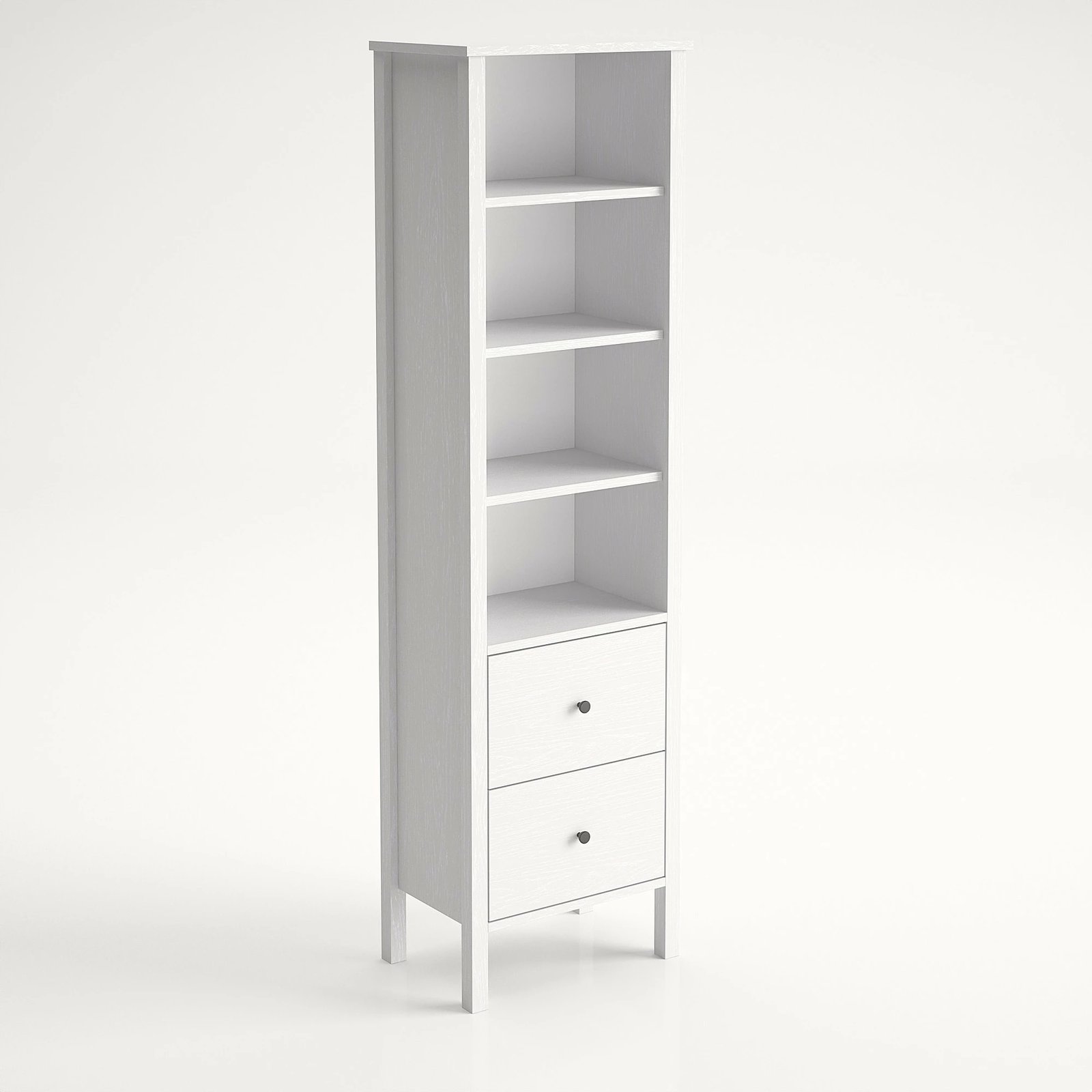 Raft librash Hanah Home, druri dhe i bardhë, FRN-10034