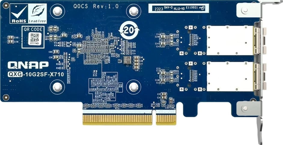 Kartë rrjeti QNAP QXG-10G2SF-X710, 2x SFP+, PCIe, 10GbE