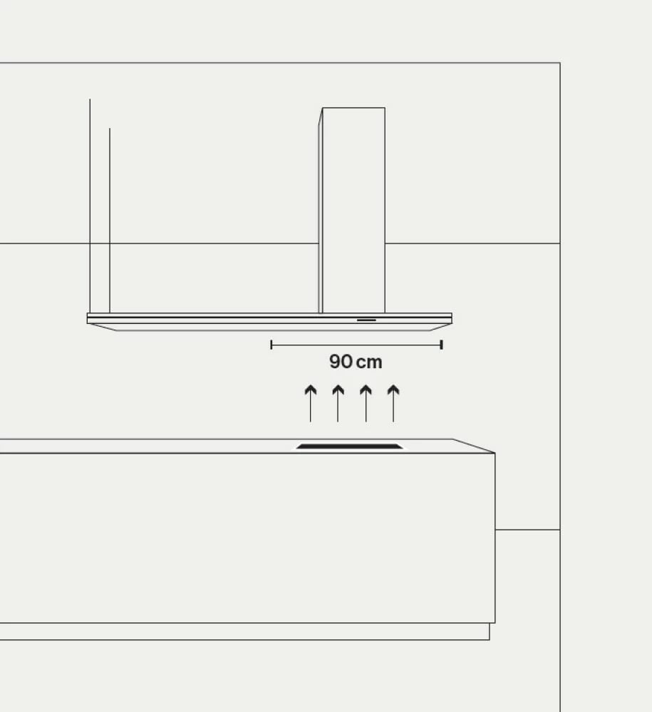 Aspirator FALMEC Lumen Isola, 175 cm, inox Aspirator FALMEC Lumen Isola, 175 cm, inox