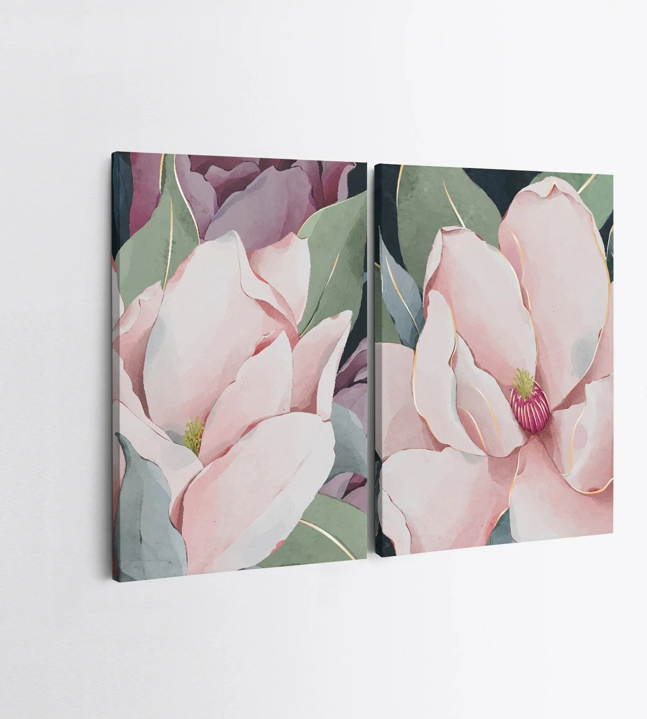 Pikturë dekorative në kanavacë (2 copë), Wallity, 2KNV4353, 50x70