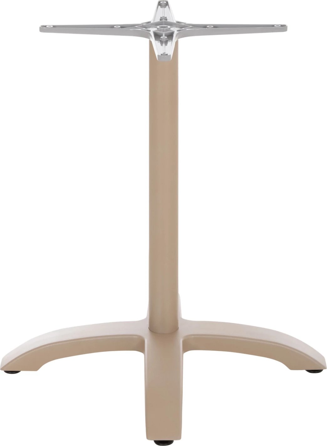 Baza alumini për tavolinë, ngjyrë kapuçino mat, FH460.25, 66x66x72cm, kryq 48x48cm