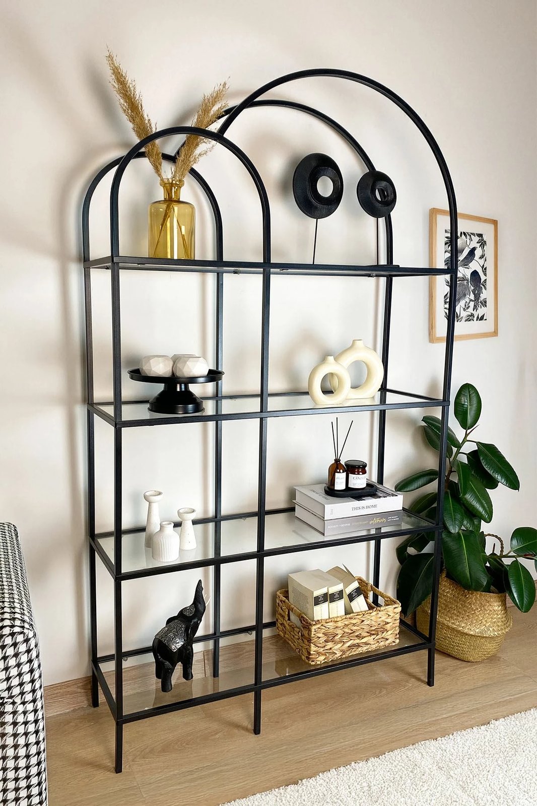 Raft librash Hanah Home, i zi, transparent, Twin