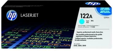 Toner HP 122A Q3961A, për Color LaserJet, rendiment 2,400–4,400 faqe, Cyan