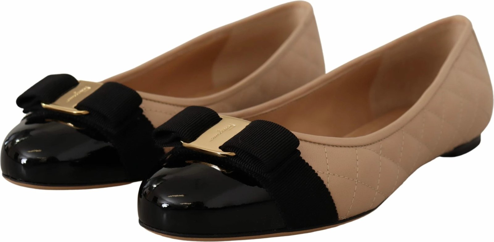 Këpucë për femra Salvatore Ferragamo, bezhë / të zeza 