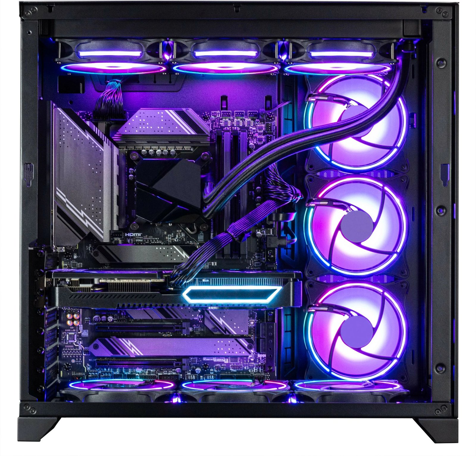 Kompjuter gaming Captiva Highend Gaming I89-037, Core Ultra 9 285KF, 64GB RAM, 2TB SSD, RTX 5080, Win 11, e zezë