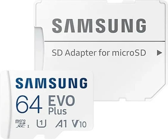 Kartelë memorie microSD Samsung EVO Plus 64GB me adapter SD