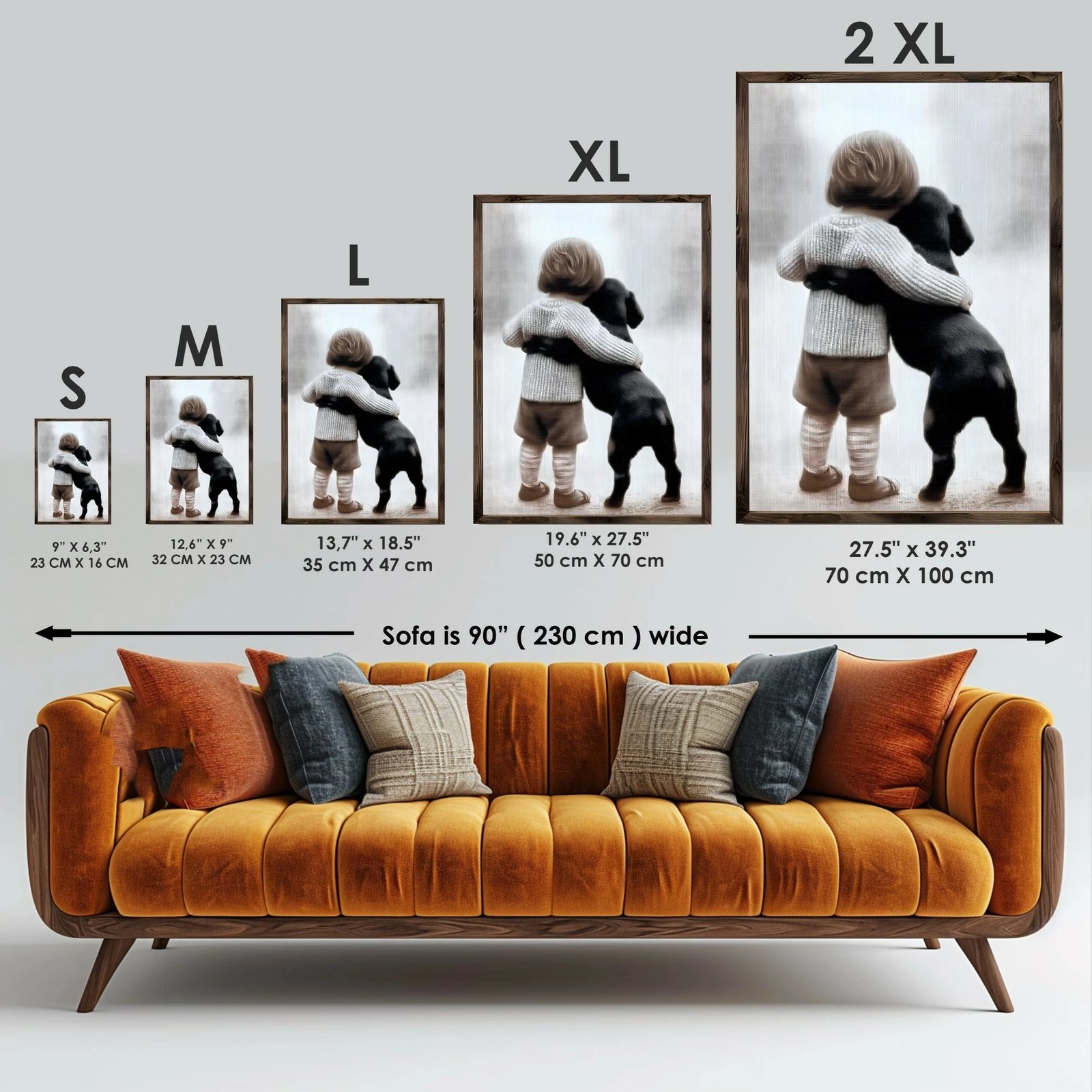 Pikturë dekorative me kornizë MDF, Wallity, GE226-L