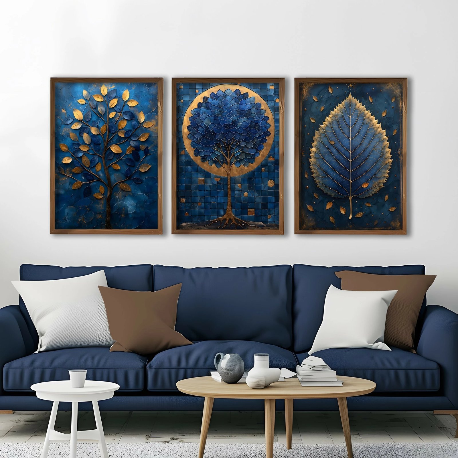 Set pikturash dekorative me kornizë MDF, shumëngjyrëshe, 3 copë, Wallity, GE262-L