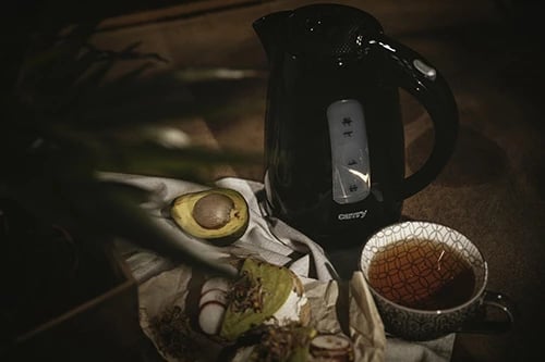 Çajnik elektrik, Adler, CR 1255, 1.7 L, 2200 W, plastikë, e zezë