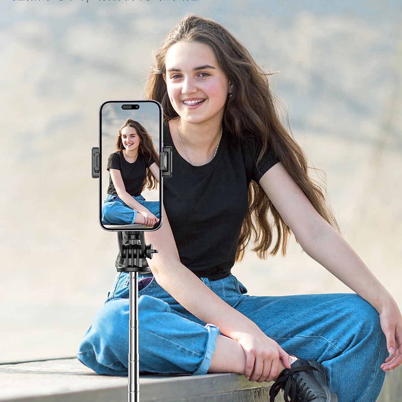 Selfie stick tripod Wozinsky WC1Y3S, 1.32m, me Bluetooth, i zi Selfie stick tripod Wozinsky WC1Y3S, 1.32m, me Bluetooth, i zi