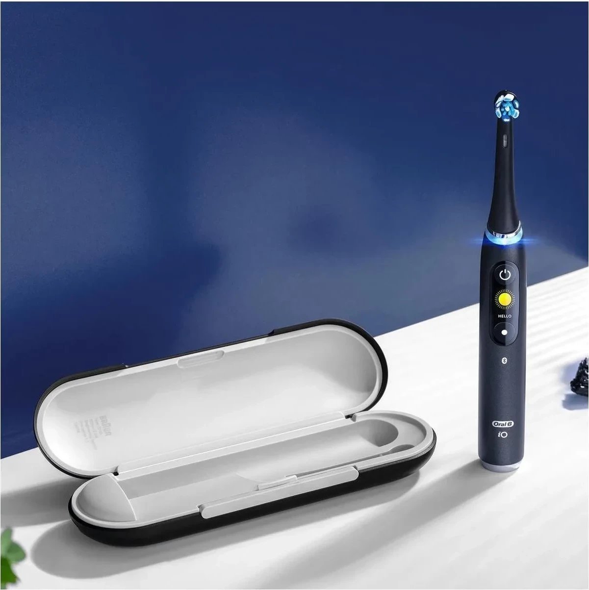 Furçë dhëmbësh elektrike Oral-B iO 9 Duo, Bluetooth, 2 doreza, ngjyrë e zezë/rozë