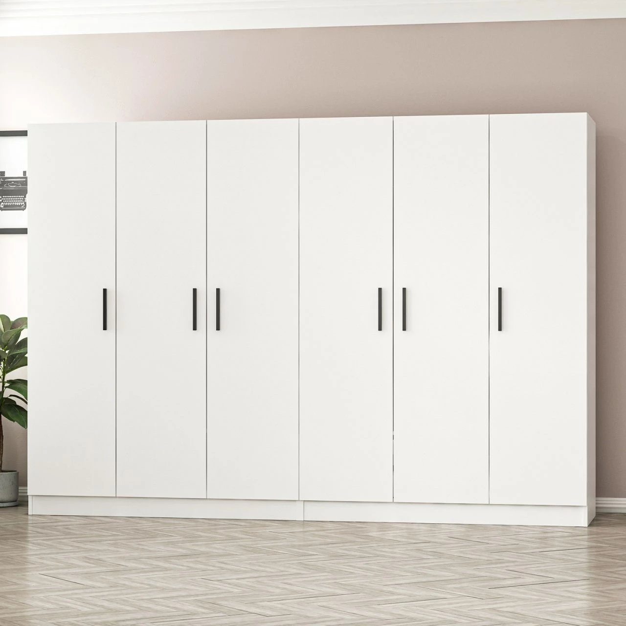 Dollap i bardhë për rroba, Skye Decor, Kale - 3807