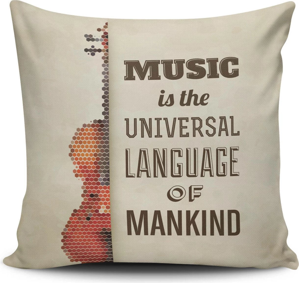 Jastëk mbulesë Aberto Design, NKLF-154, shumëngjyrëshe, 43x43cm