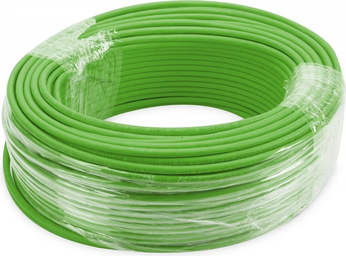 Kabllo rrjeti Digitus CAT 8.2, DK-1843-VH-1, 100m, Gjelbër