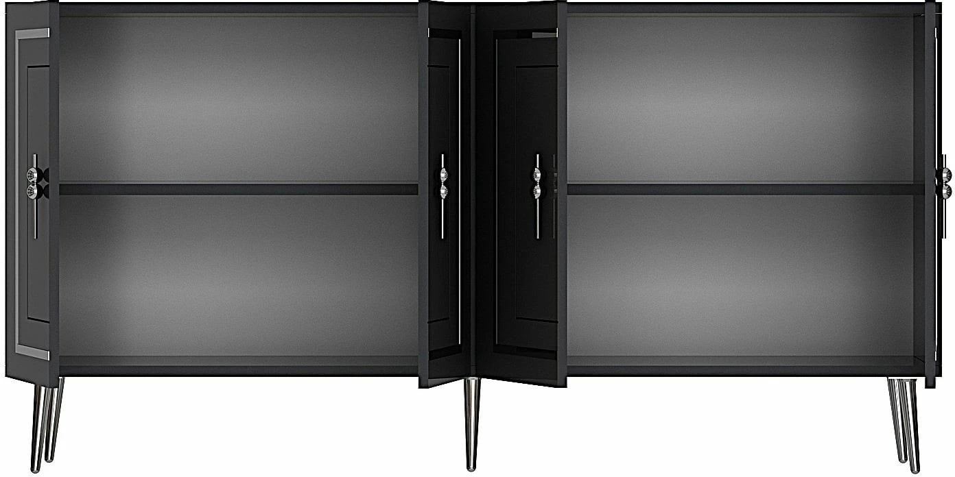 Konsol Skye Decor, Piero KB150, antracit, argjend