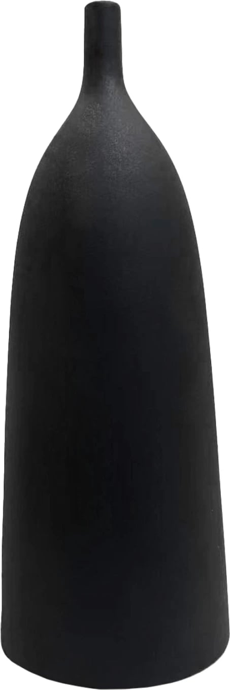 Dekor tavoline prej qeramike, ngjyrë e zezë mat, FH4633.02, Φ18,5x50,5H cm