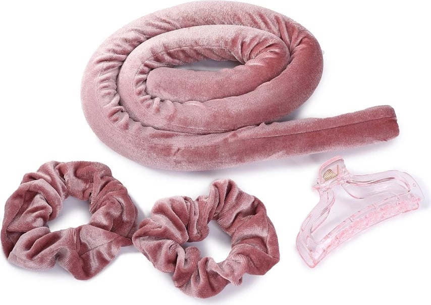 Rrotullues për kaçurrela pa nxehtësi për femra Sister Young Lisa, rozë, 1 copë