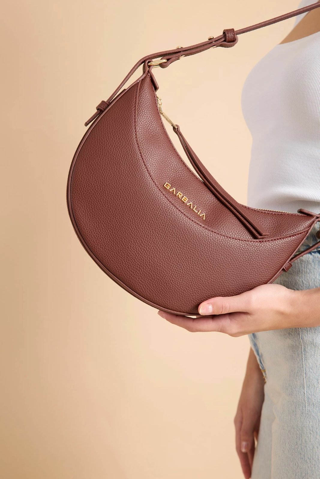 Çantë krahu Zoozie Bags, Santorini, ngjyrë burgundy